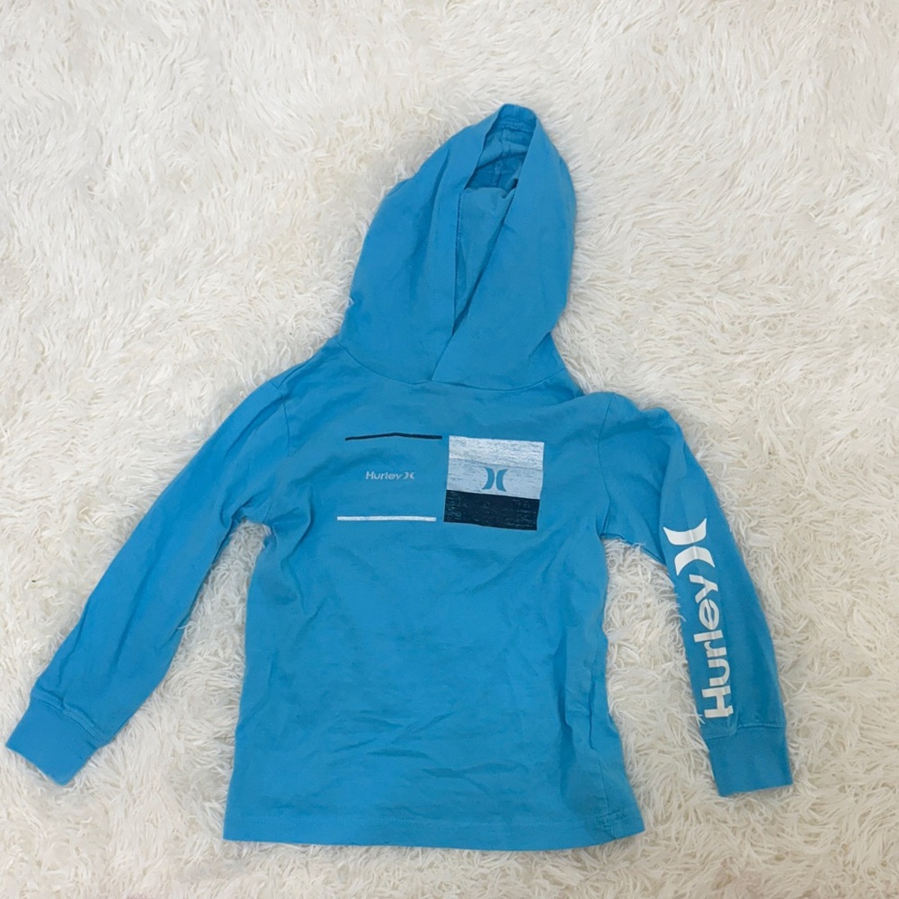 Hurley Kids Aqua Blue Hoodie